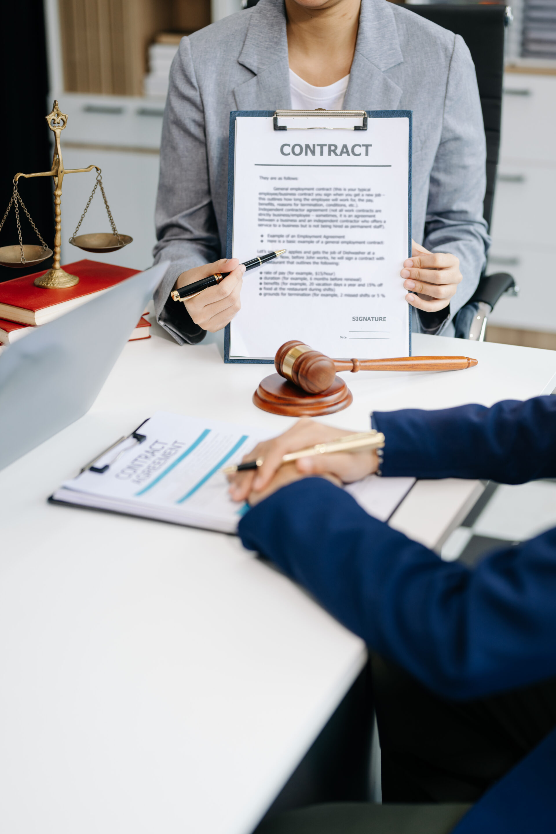 Business law concept Lawyer business lawyers are consulting law